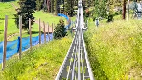 on Snowmass Alpine Coaster for theGoingfirst time!