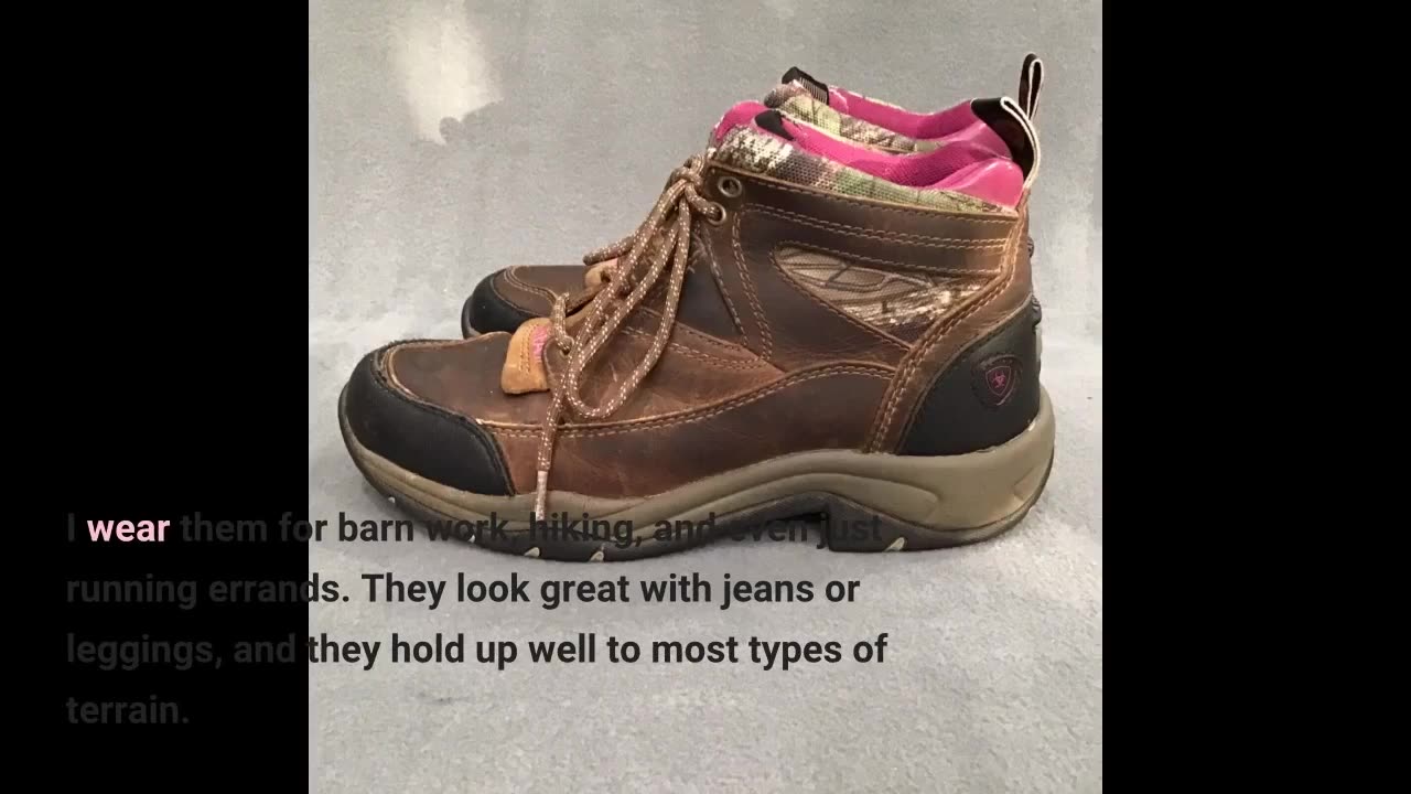 Customer Comments: Ariat Women's Terrain Leather Outdoor Hiking Boots