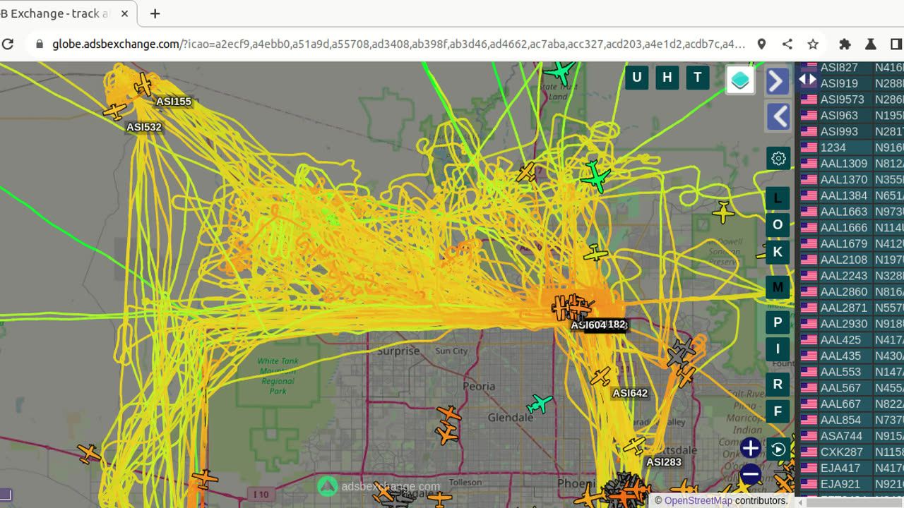 N745PA Skywest Nazi Clan stuck in gang stalker mode over Morristown 6pm on Jan 3rd 2024