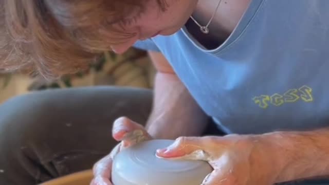 I felt bad about for this one ( #pottery #satisfying #asmr