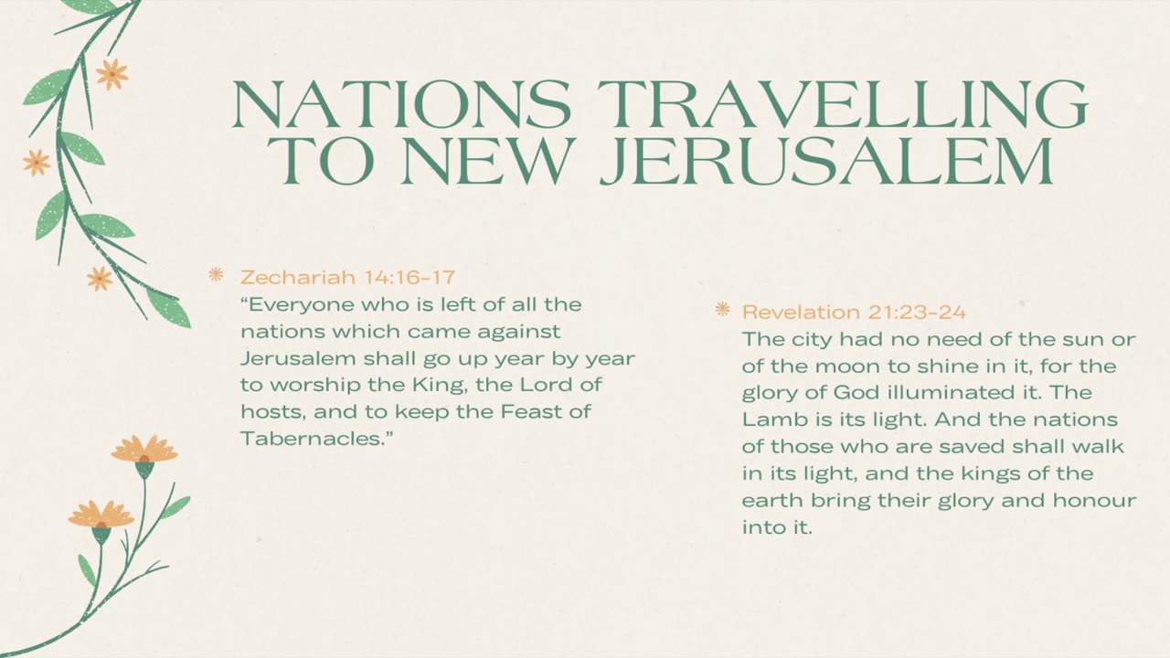 Who Will The "Nations" Be During The Millenial Reign? - Revelation 21