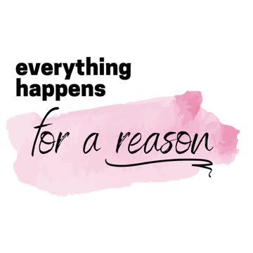 Everything Happens For a Reason! Wall Art / Print and Phone Wallpaper Instant Download ❤️