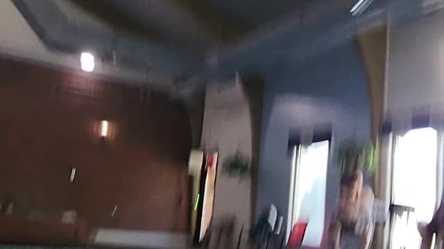 Water slide at Billings Hotel and Convention Center.