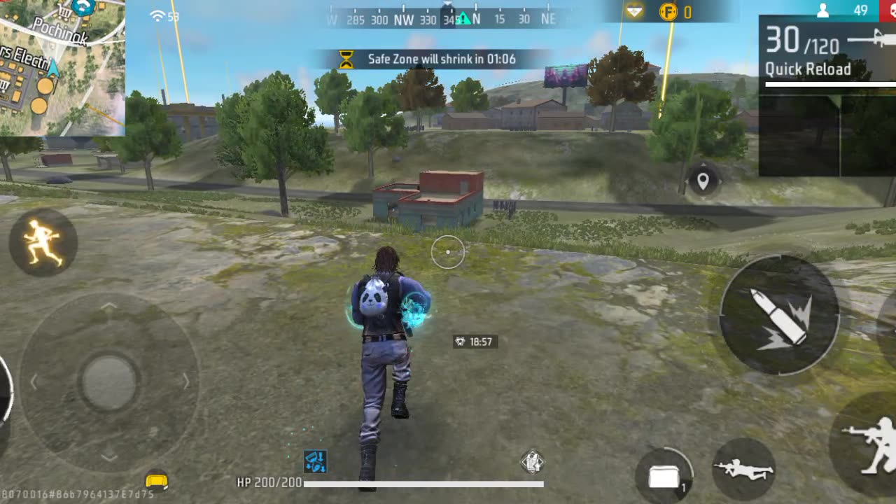 Free fire gameplay