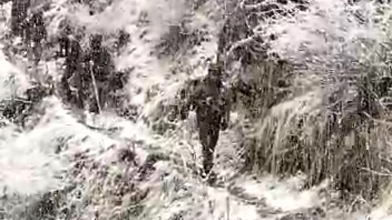 Petroling by Army in snow fall