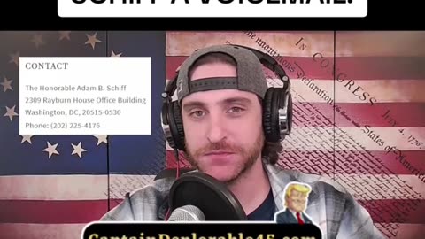 Adam Schiff and President Trump voicemail prank