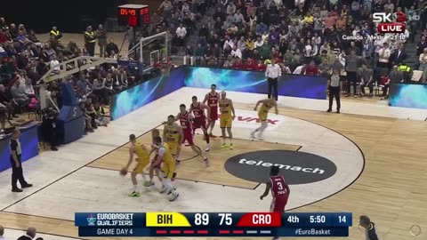 Bosna - Hrvatska /110:90/ 4/4/ Skenderija 24.11.2024
