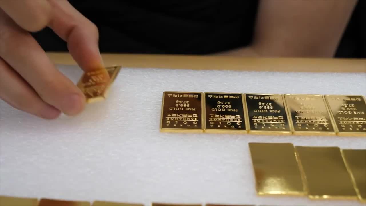 process of making 99.99% pure gold bars to a very satisfactory level. South Korean gold exchange