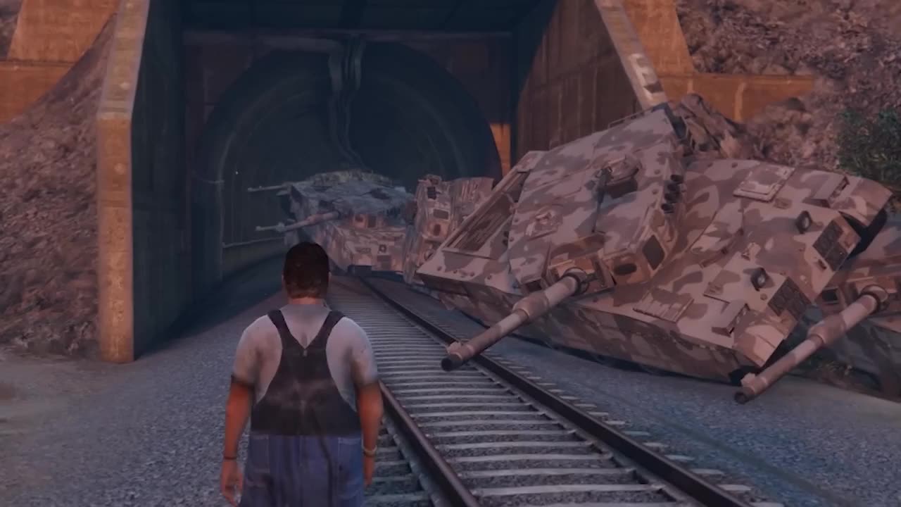 Can you stop the train in GTA V 🦾