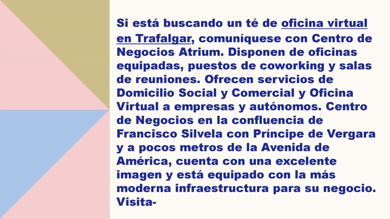 El mejor oficina virtual en Trafalgar