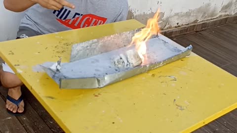 A stone that catches fire