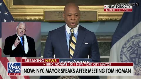 NYC Mayor Adams Stuns Media After Meeting With Tom Homan (VIDEO)