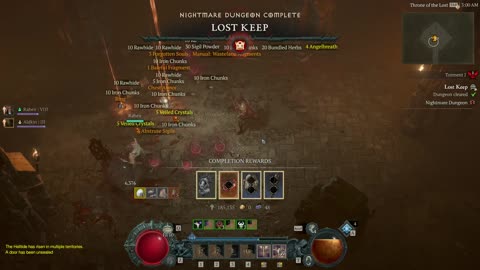 Diablo 4 Lost Keep Nightmare Run