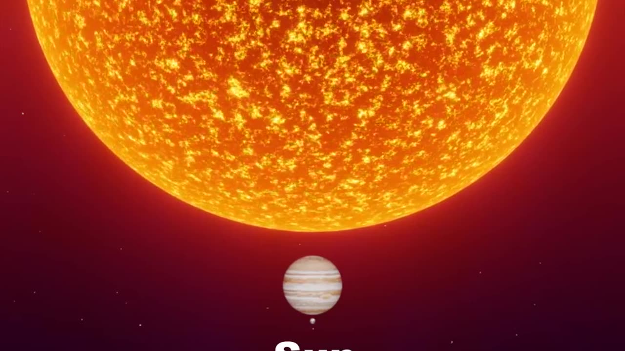 SUN vs. The largest star in the universe