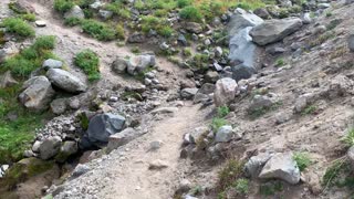 Oregon - Mount Hood - Crossing Avalanche Chute Valley