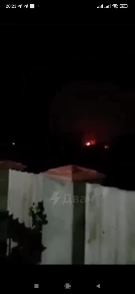 Popasna city, Lugansk region Explosions at the ammunition depot, hit by a shell