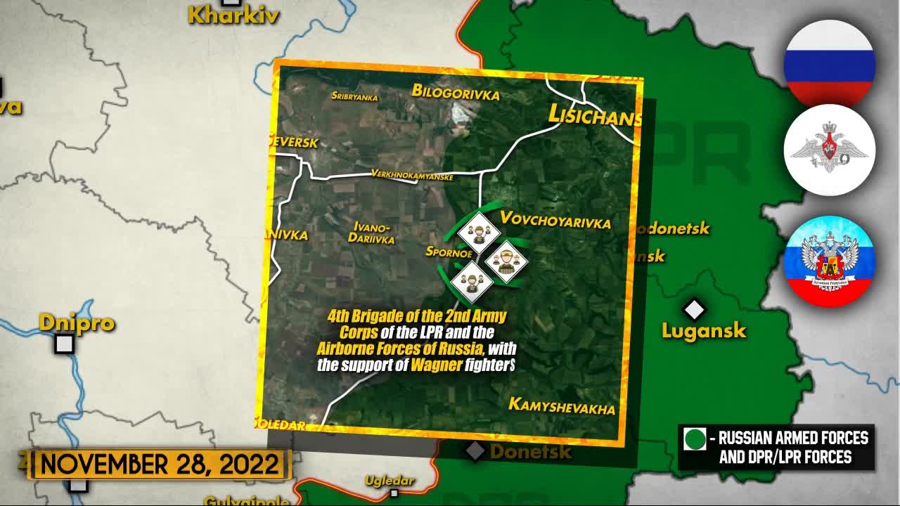 Russian Offensive in Donbas FronLines - Nov. 29