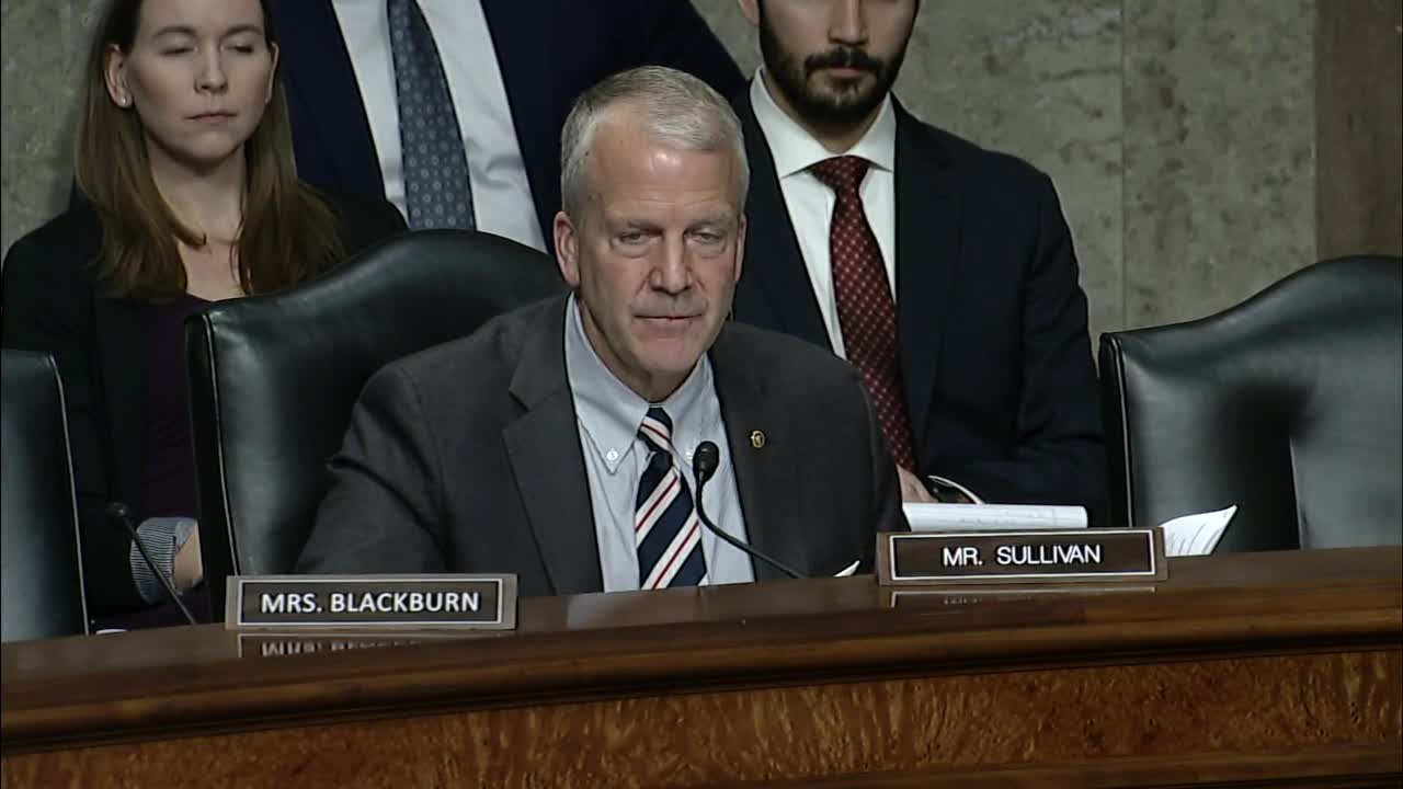 Sen. Dan Sullivan (R-Alaska) at a Veterans Affairs Committee Hearing - November 16, 2021