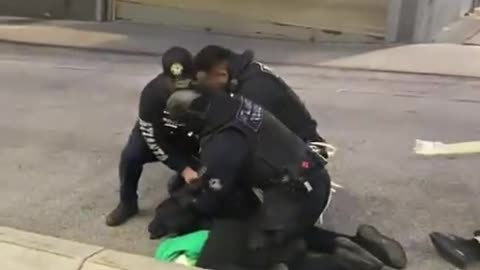 1.21.23 Atlanta police arresting Antifa