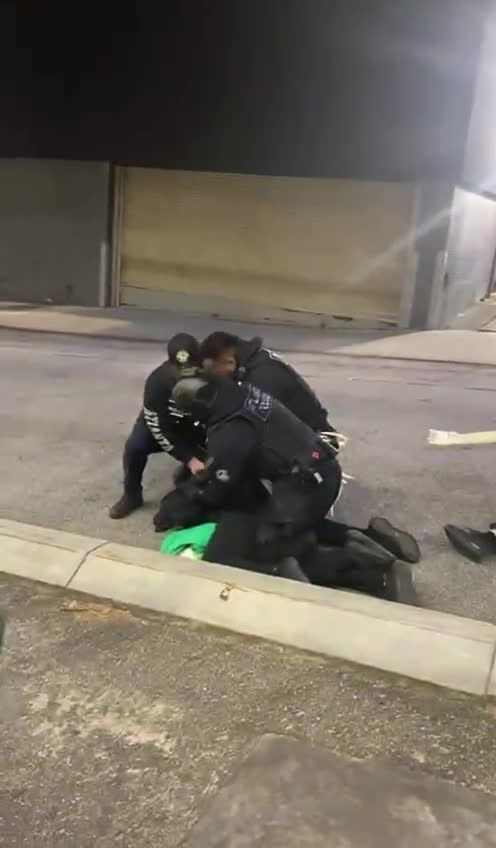 1.21.23 Atlanta police arresting Antifa