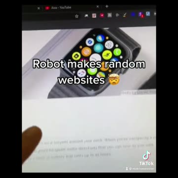 USING AI ROBOTS MAKES RONDOM WEBSITE