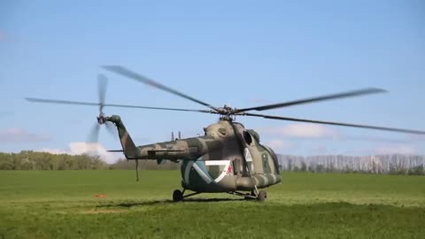 Russian Mi-8 MPTR-1 helicopter with Anti-missile ECM Richag-AV in Ukraine Operation