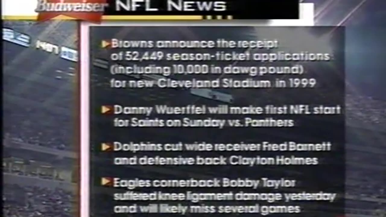1997-10-13 Dallas Cowboys vs Washington Redskins