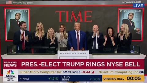 Trump Rings the Bell at NYSE