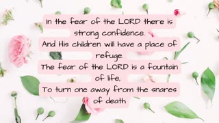 The fear of the Lord