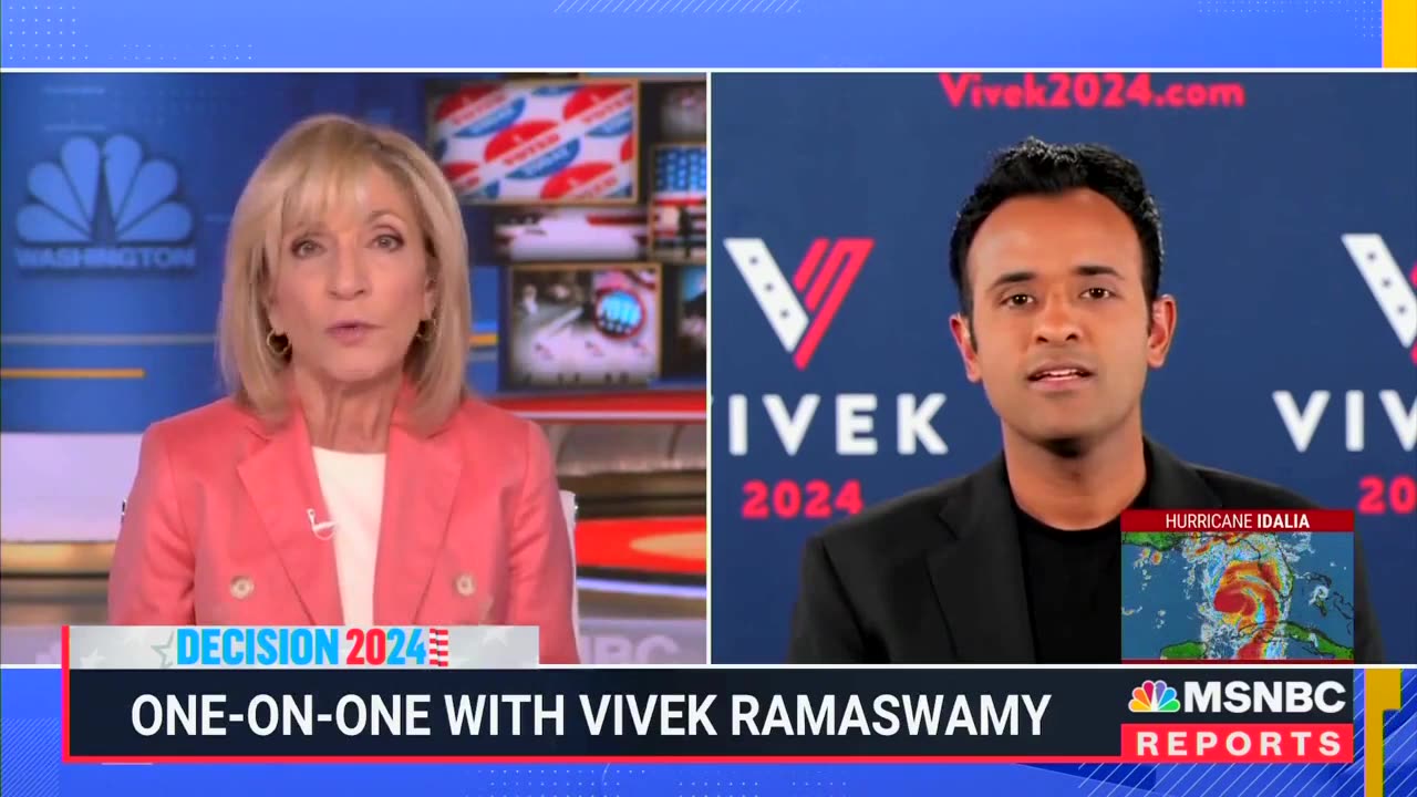 Ramaswamy Calls Out MSNBC Host For Linking Climate Change To Major Hurricane