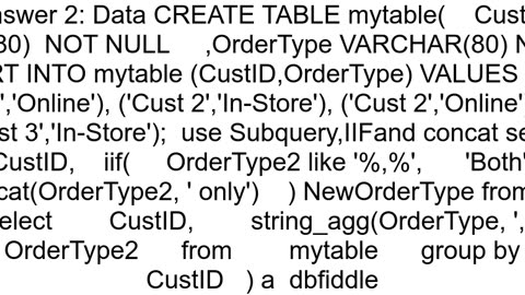 CASE WHEN and PARTITION BY Order Types per customer