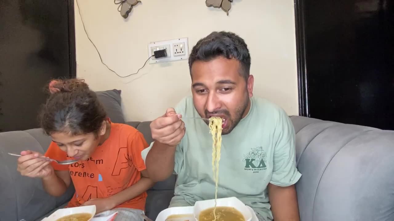 noodles eating challenge