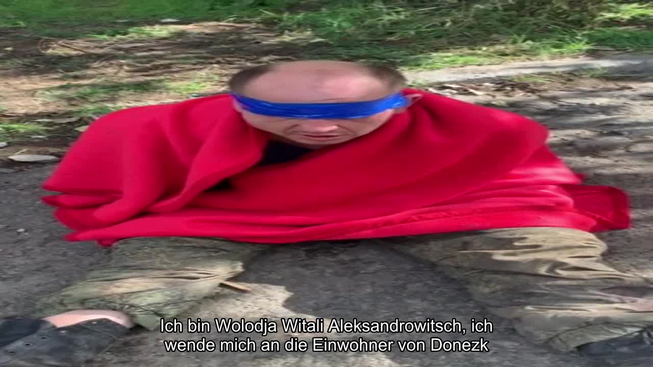 Witalij Wolodin aus Horliwka. Sie nahmen Yoga in der Region Cherson, den Soldaten der Western Unio