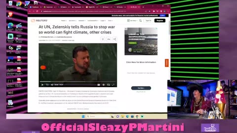 Homosexual Ukrainian puppet asks Russia to end the war to fight Climate Change