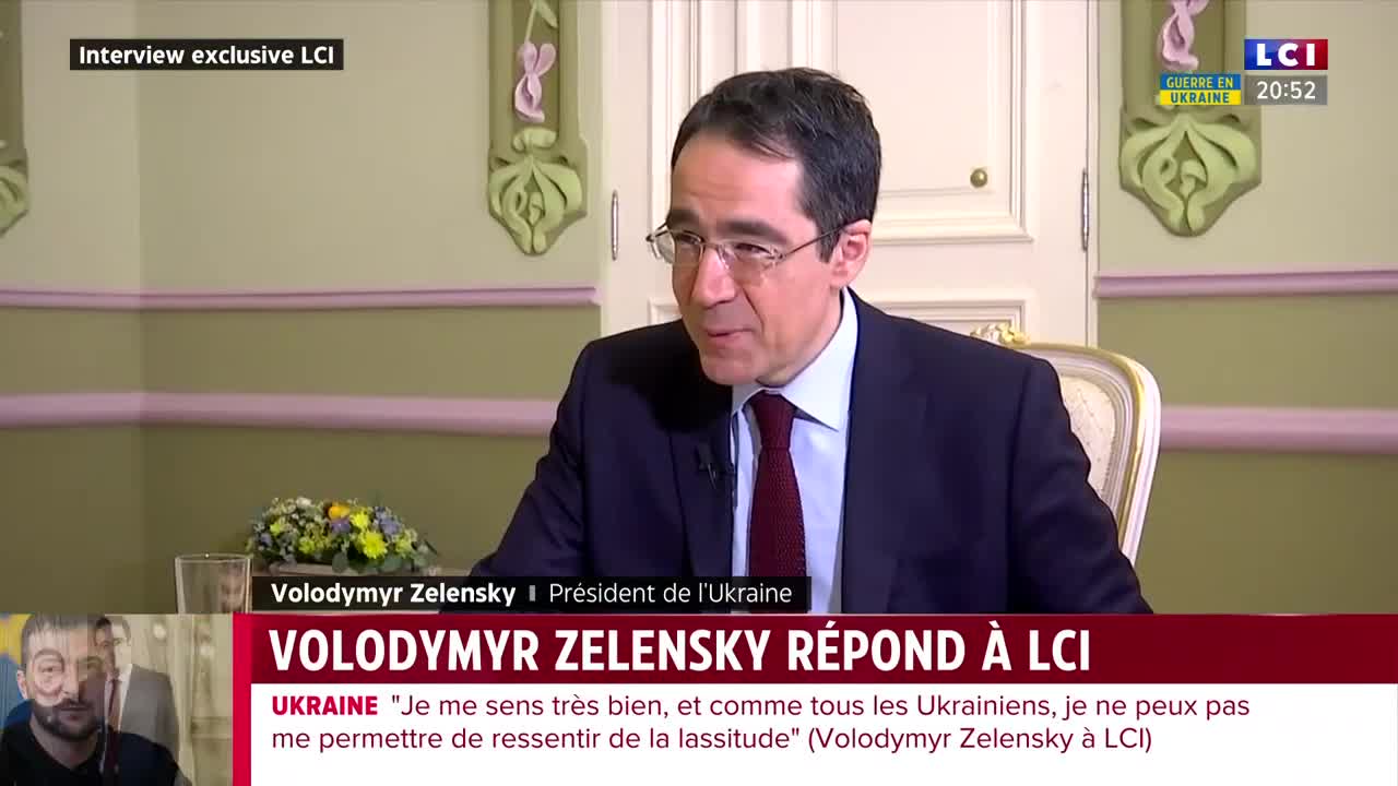 Q06/29 Zelensky interviewed by Rochebin 16/12/2022