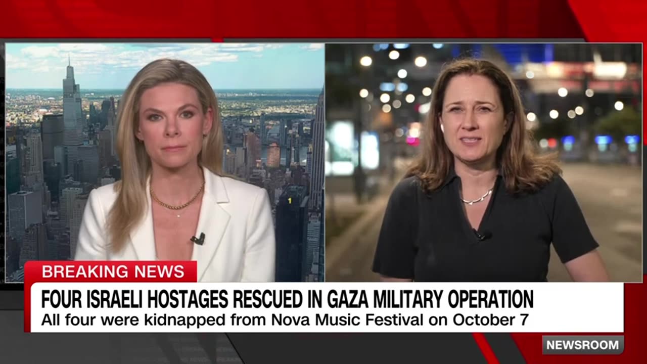 Video shows helicopter rescue of Israeli hostages CNN