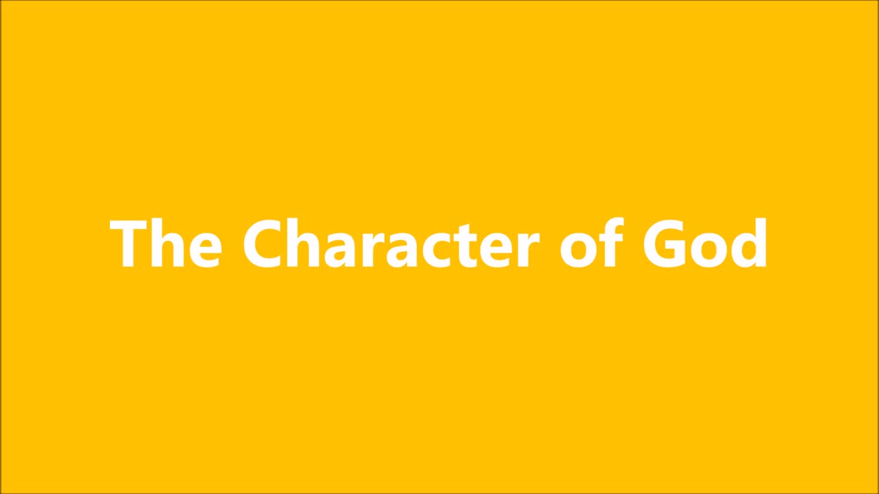 Godliness | The Character of God - RGW Love Teaching