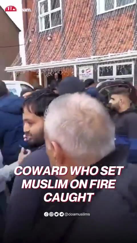 The suspect who set fire to an elderly Muslim last night in Birmingham has