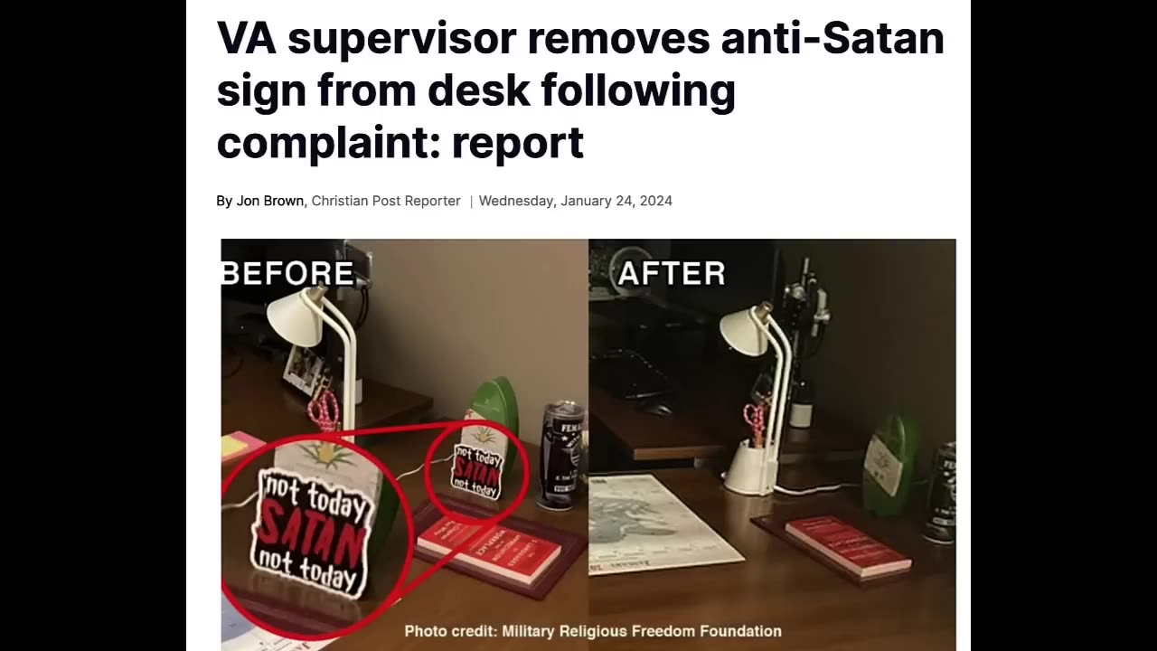 NOT TODAY SATAN IS NOW BEING BANNED AND CONSIDERED GROTESQUE CHRISTIAN SUPREMACY!