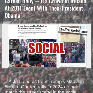 Fact Check: Photo Does NOT Show Crowd At Trump Madison Square Garden Rally -- 2011 Obama Crowd
