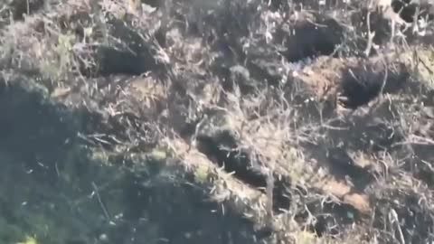 Russian attack on a Ukrainian fortified position in Spornoe, Donetsk.