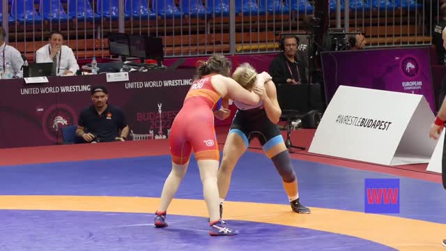 Women's Wrestling 72kg - Irresistible Beauty Wins Tough Match