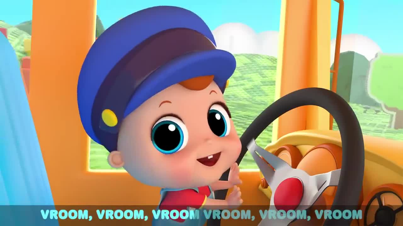 Wheels On The Bus - Classic Nursery Rhyme - Little Angel And Friends Kid Songs