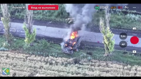 FPV Attack on a MaxxPro Armored Vehicle