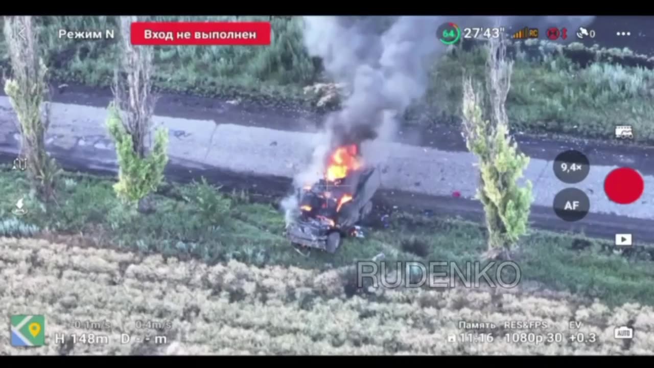 FPV Attack on a MaxxPro Armored Vehicle