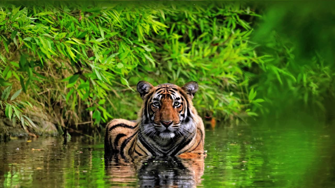 Tiger in agrissive mood