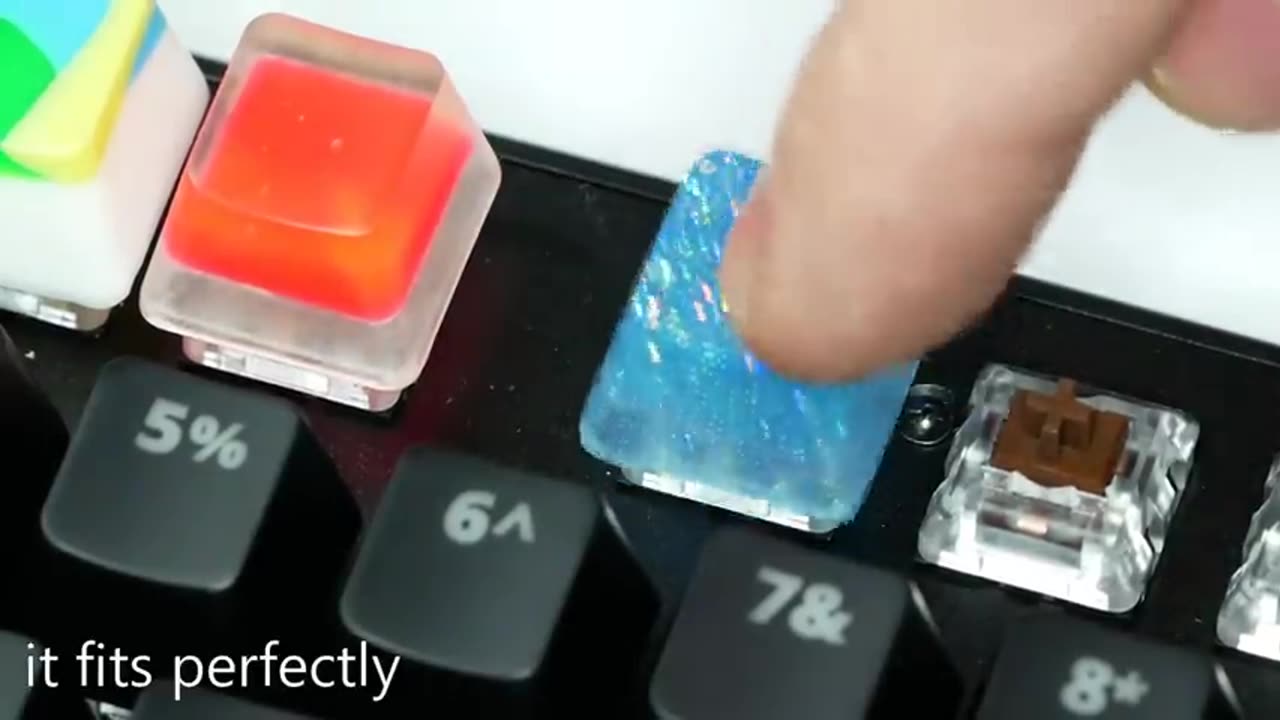 Making Custom Resin Keycaps #2 RESIN ART