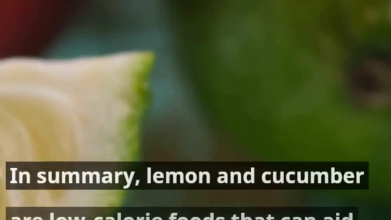 How does lemon and cucumber help in weight loss?#ytshort