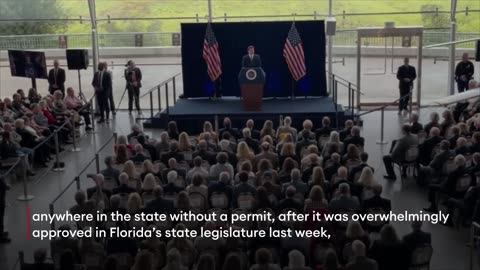 Florida Gov. Ron DeSantis Signs Law Allowing Concealed Guns To Be Carried In Florida Without Permits