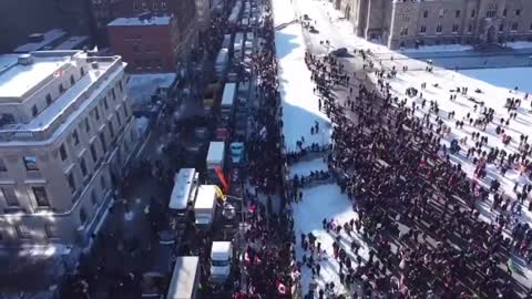 Ottawa, Canada is BLOCKED and Justin Trudeau is in HIDING